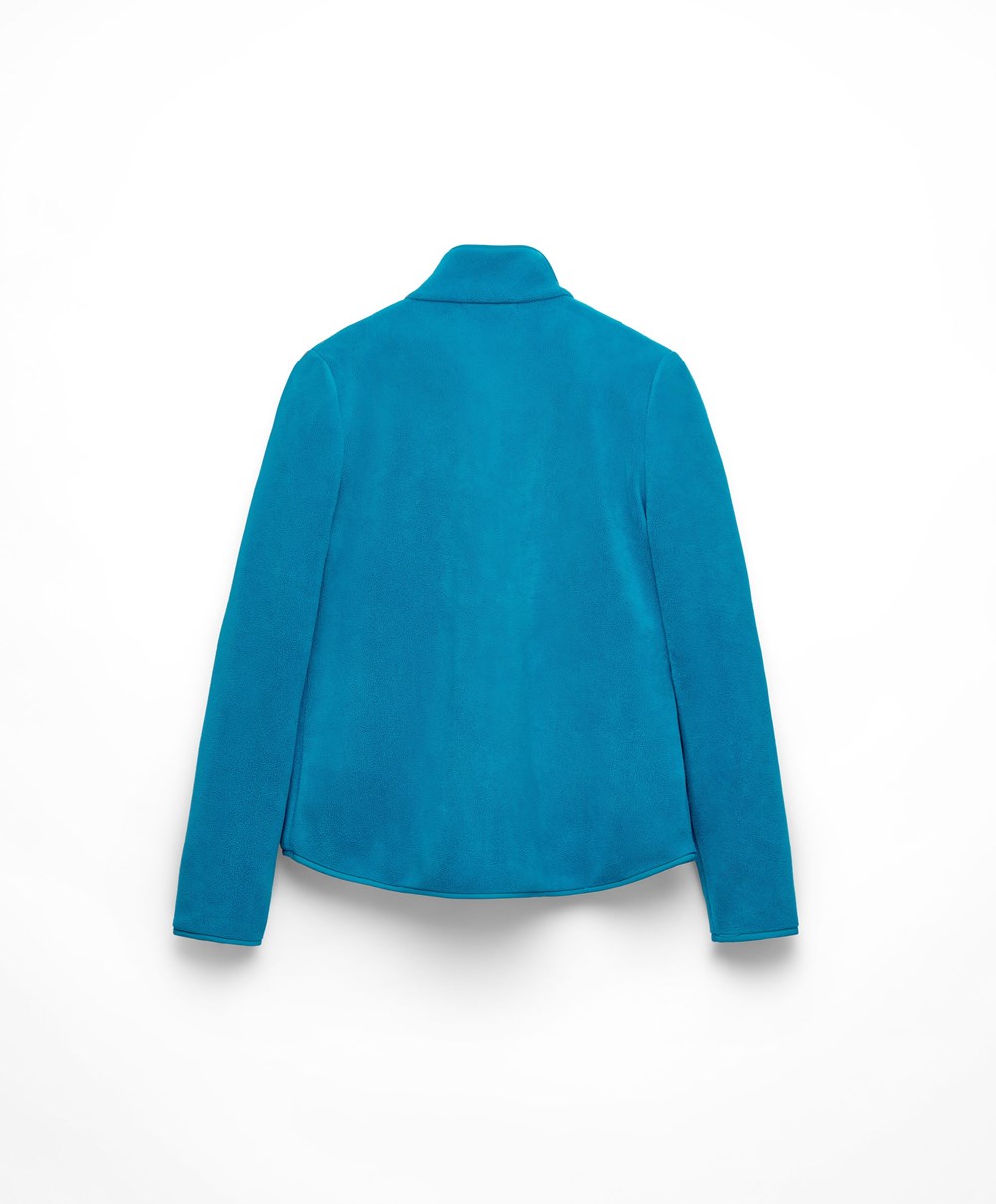 Oysho Fleece Jacket Kongeblå Blå | JIZY57146