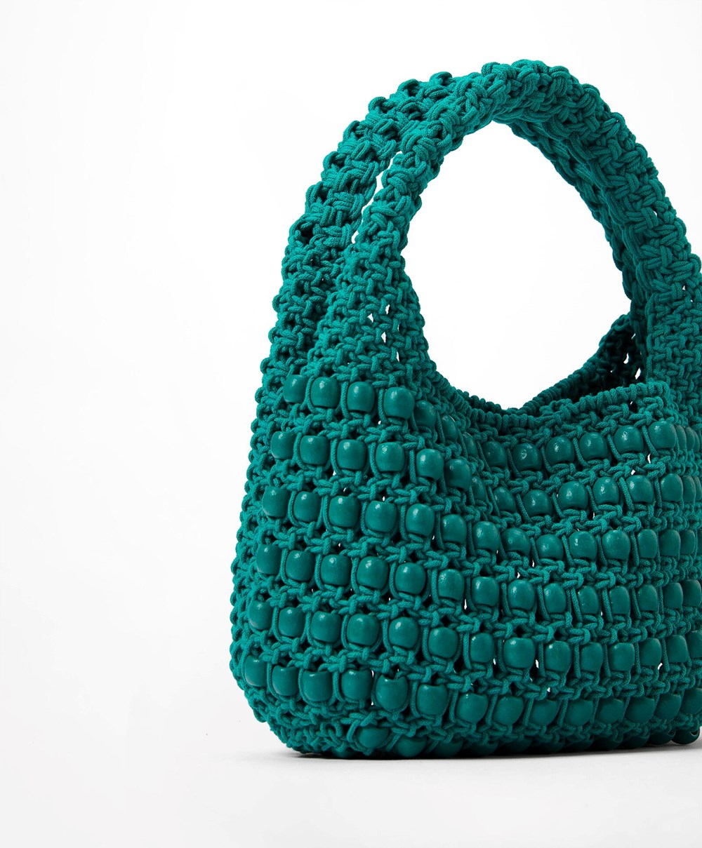 Oysho Handbag With Reima And Little Ball Details Turkis | LQSA72589