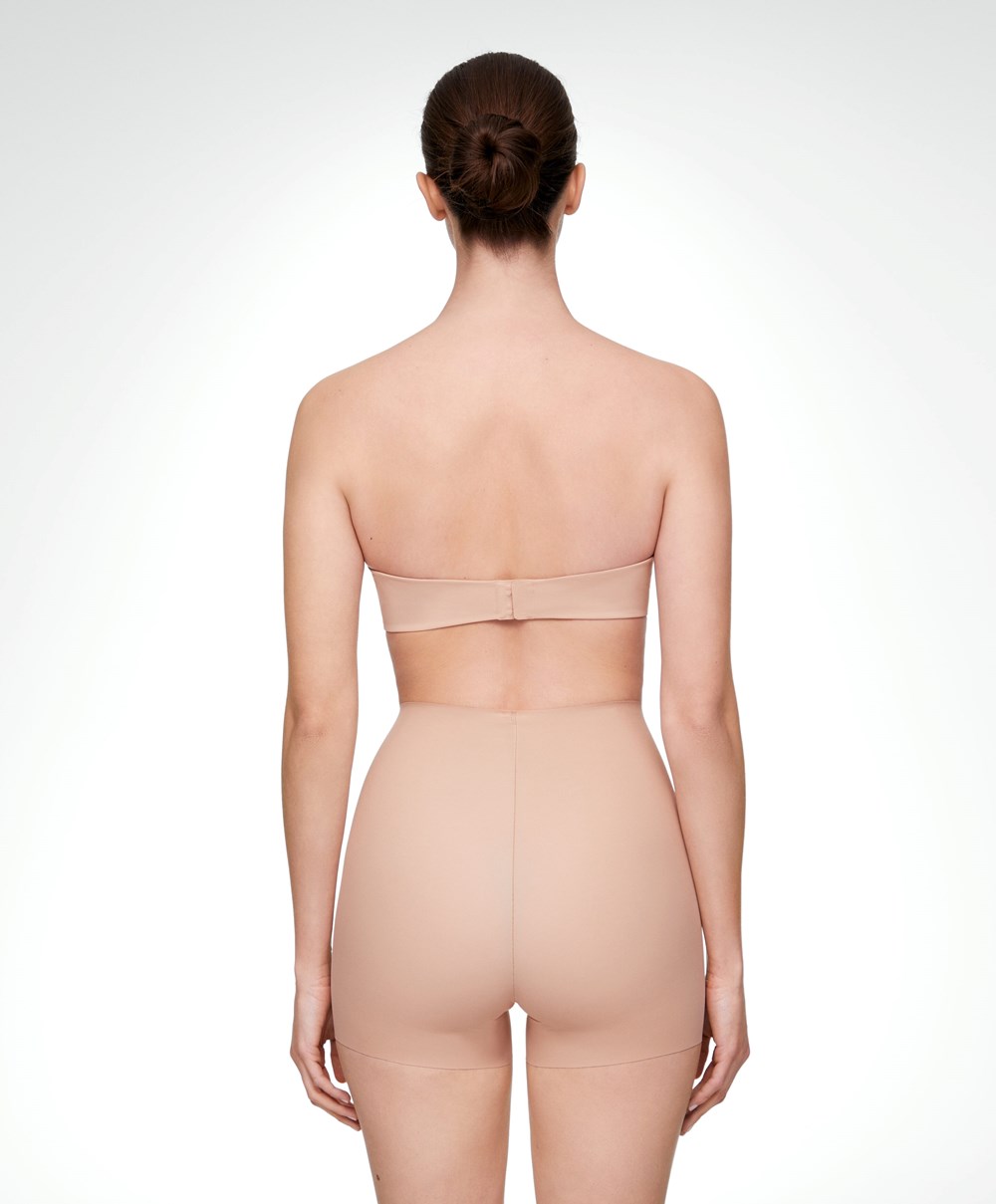 Oysho Invisible Laser-cut Hot Pants Beige | UHXP24761