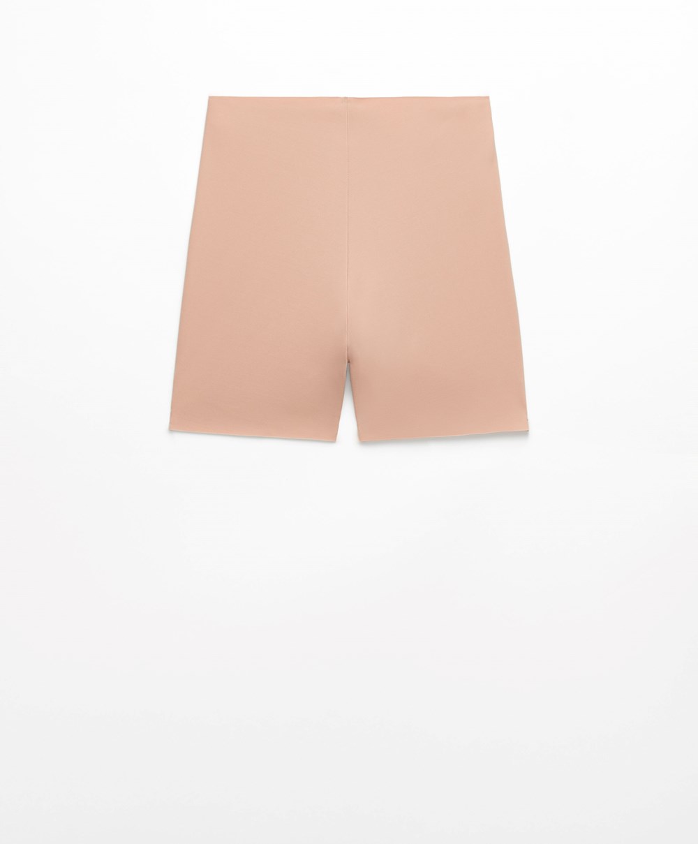 Oysho Invisible Laser-cut Hot Pants Beige | UHXP24761