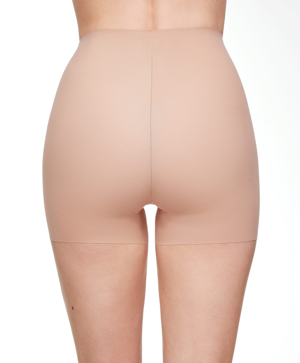 Oysho Invisible Laser-cut Hot Pants Beige | UHXP24761