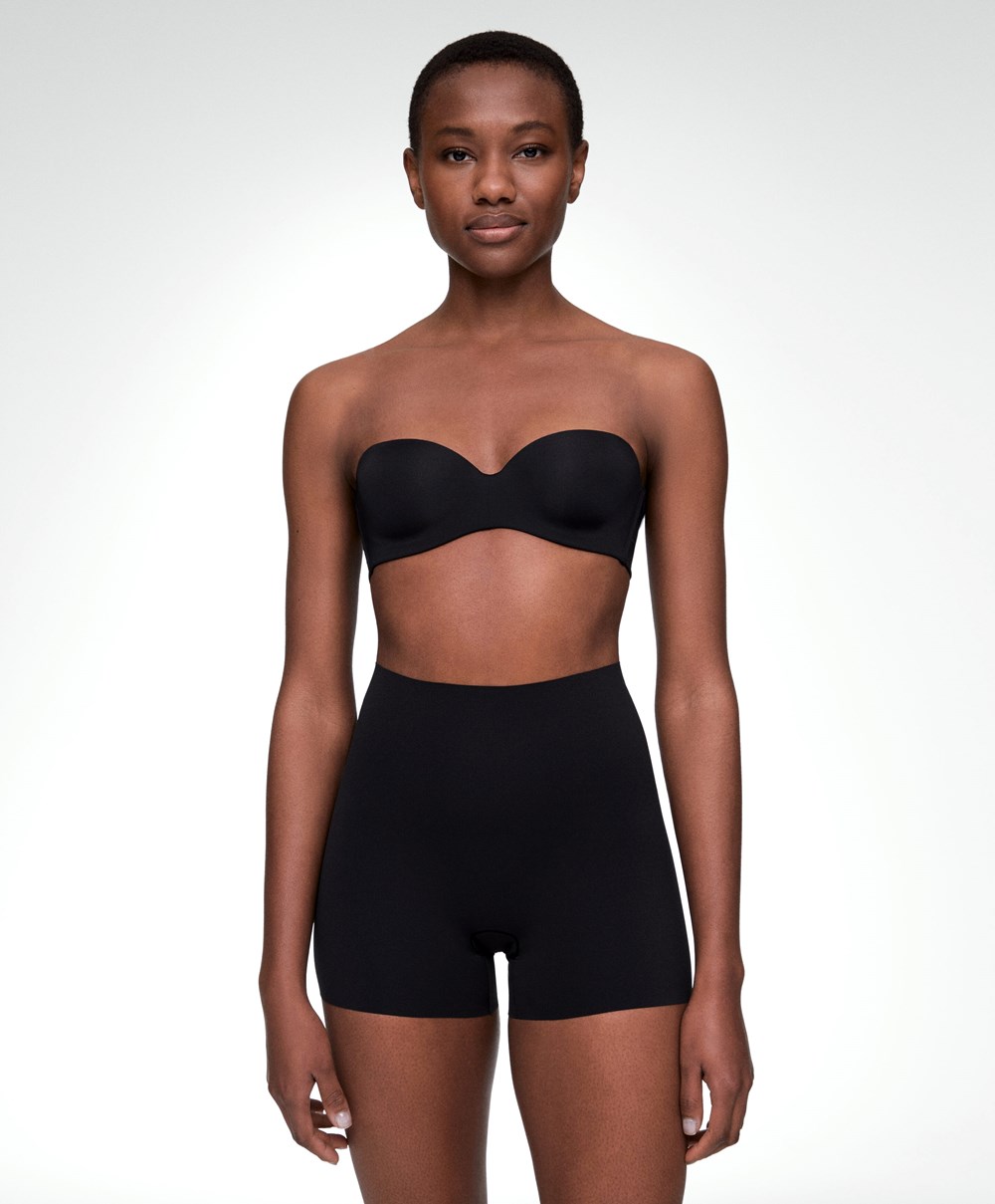 Oysho Invisible Laser-cut Hot Pants Svarte | KJSZ16734