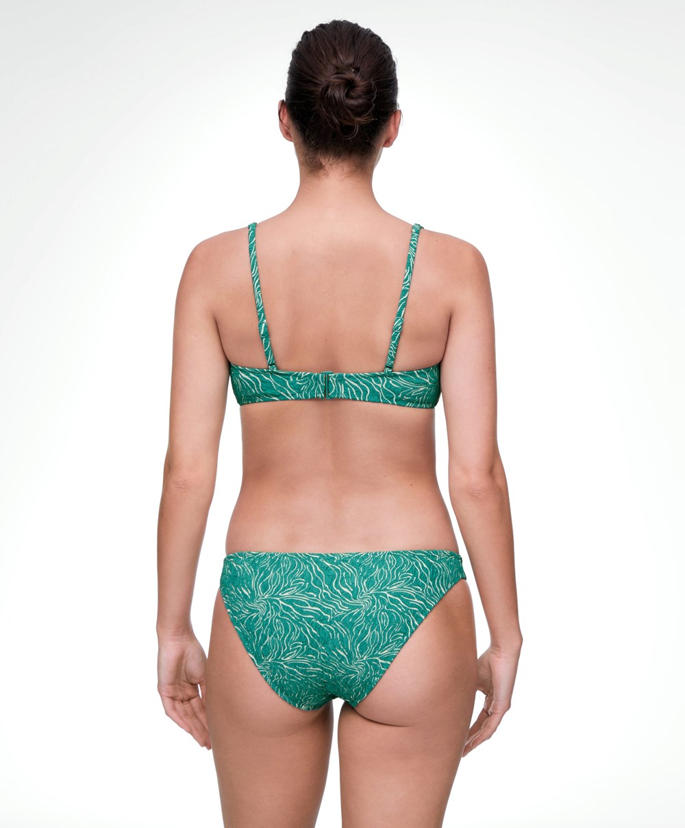 Oysho Jacquard Classic Bikini Briefs Turkis Grønn | UQPA27961