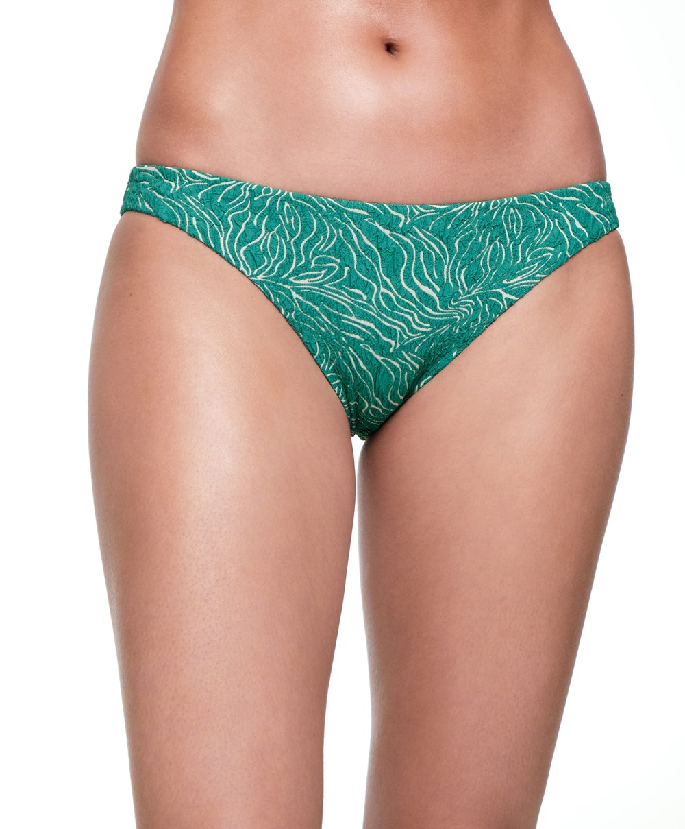 Oysho Jacquard Classic Bikini Briefs Turkis Grønn | UQPA27961