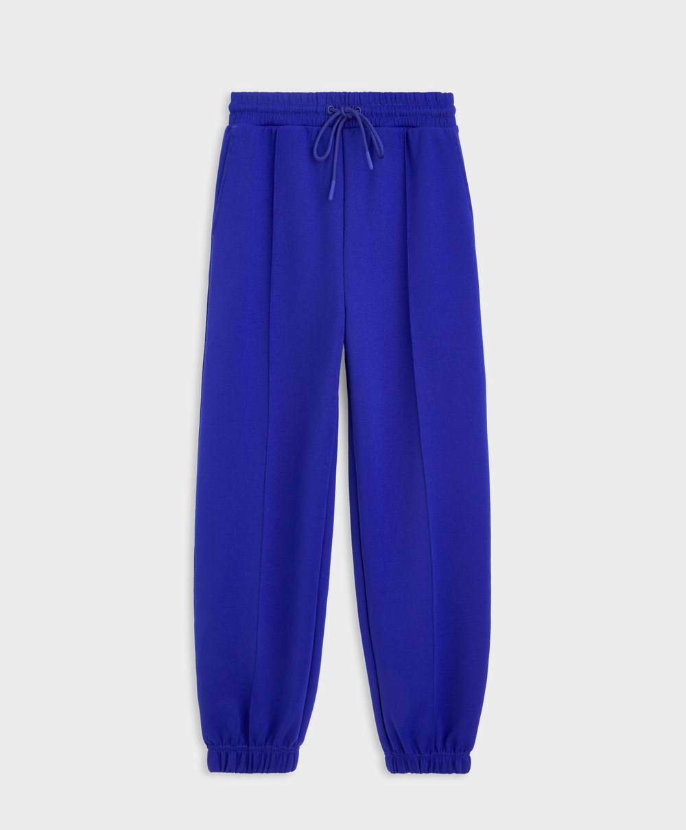 Oysho Joggers With Interlock Detail Blå | OVAN79843