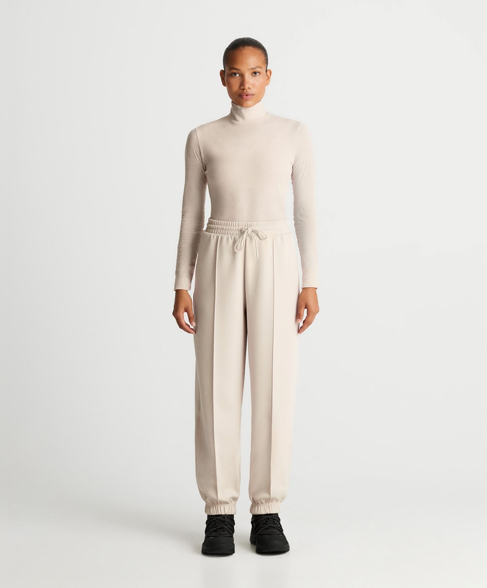 Oysho Joggers With Interlock Detail Stone | JVNT75213