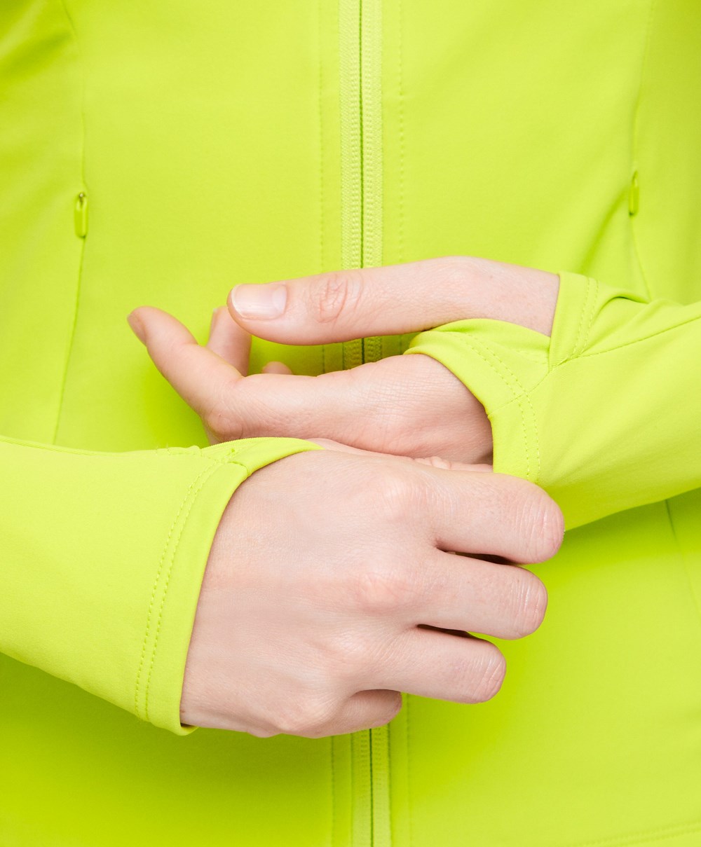 Oysho Light Warm Jogge Jacket Lime | XRGA25940