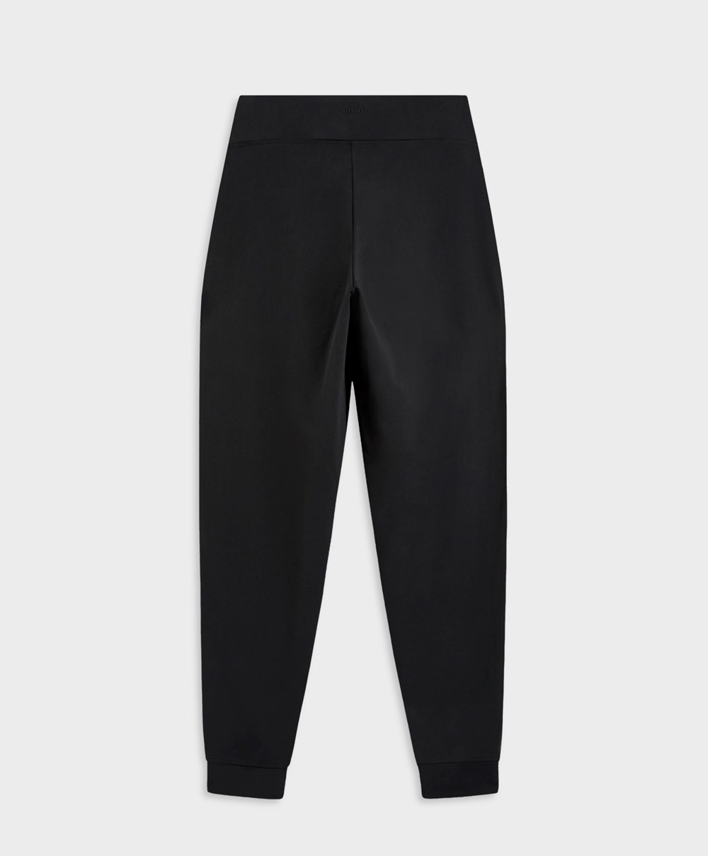 Oysho Light Warm Joggers Svarte | DYBE73921