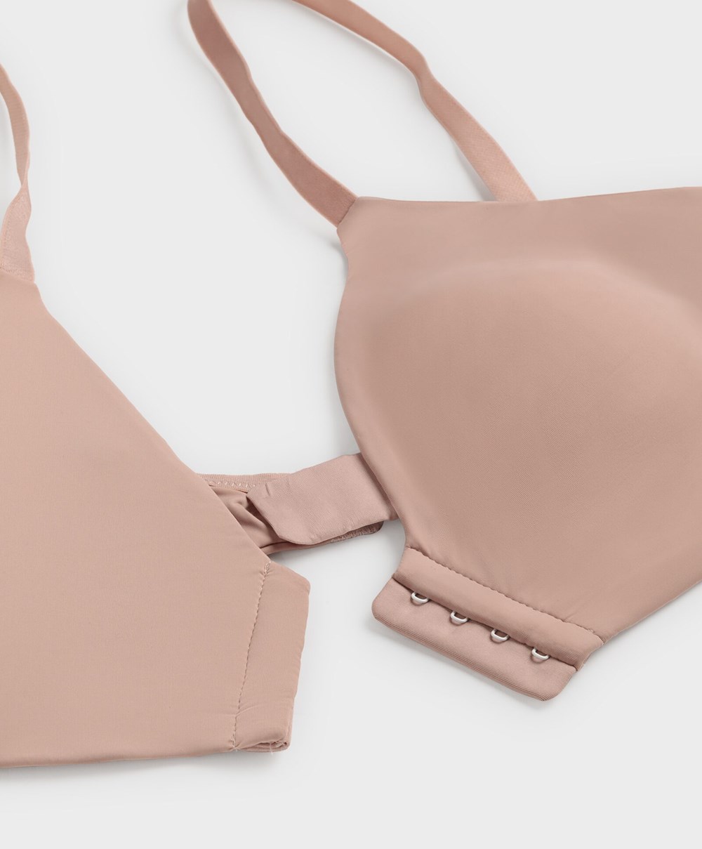 Oysho Lola Bra With Left Cup Rosa | NEMI21578