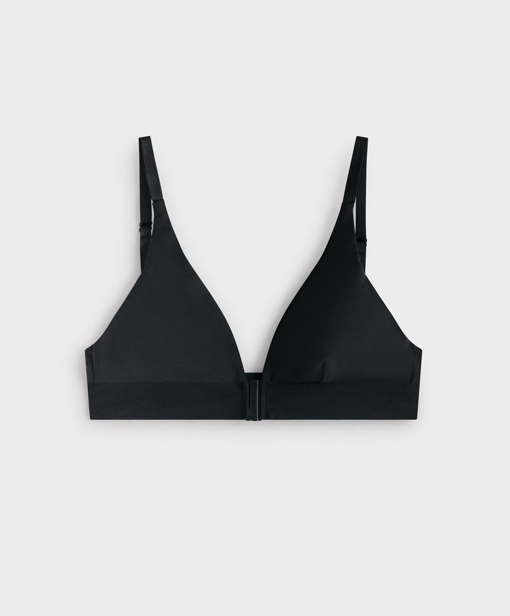 Oysho Lola Multiway Bra With Left Cup Svarte | GBCF23610