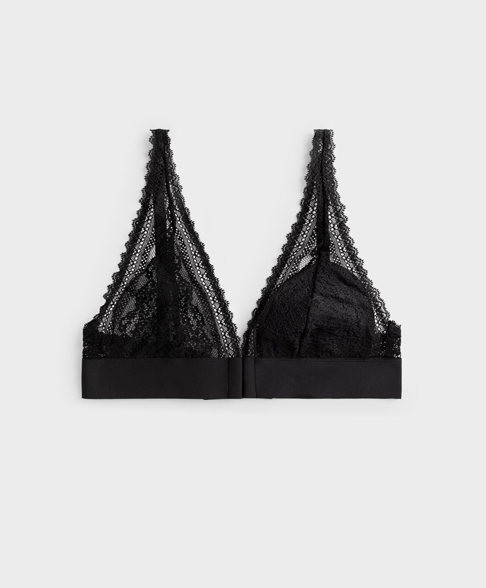 Oysho Lola Multiway Bra With Left Cup Svarte | PKSX14935