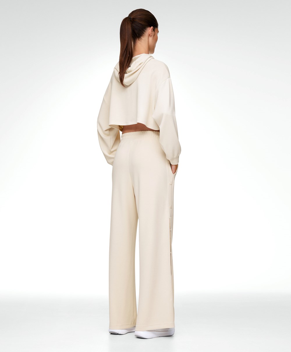 Oysho Long Modal White Total Look Stone | YBTI20516