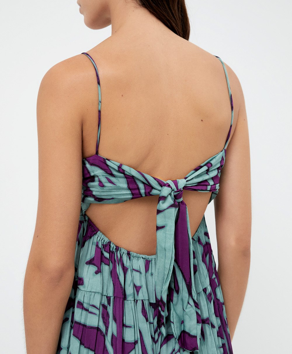 Oysho Long Strappy Kjoler Grønn | CYHU12839