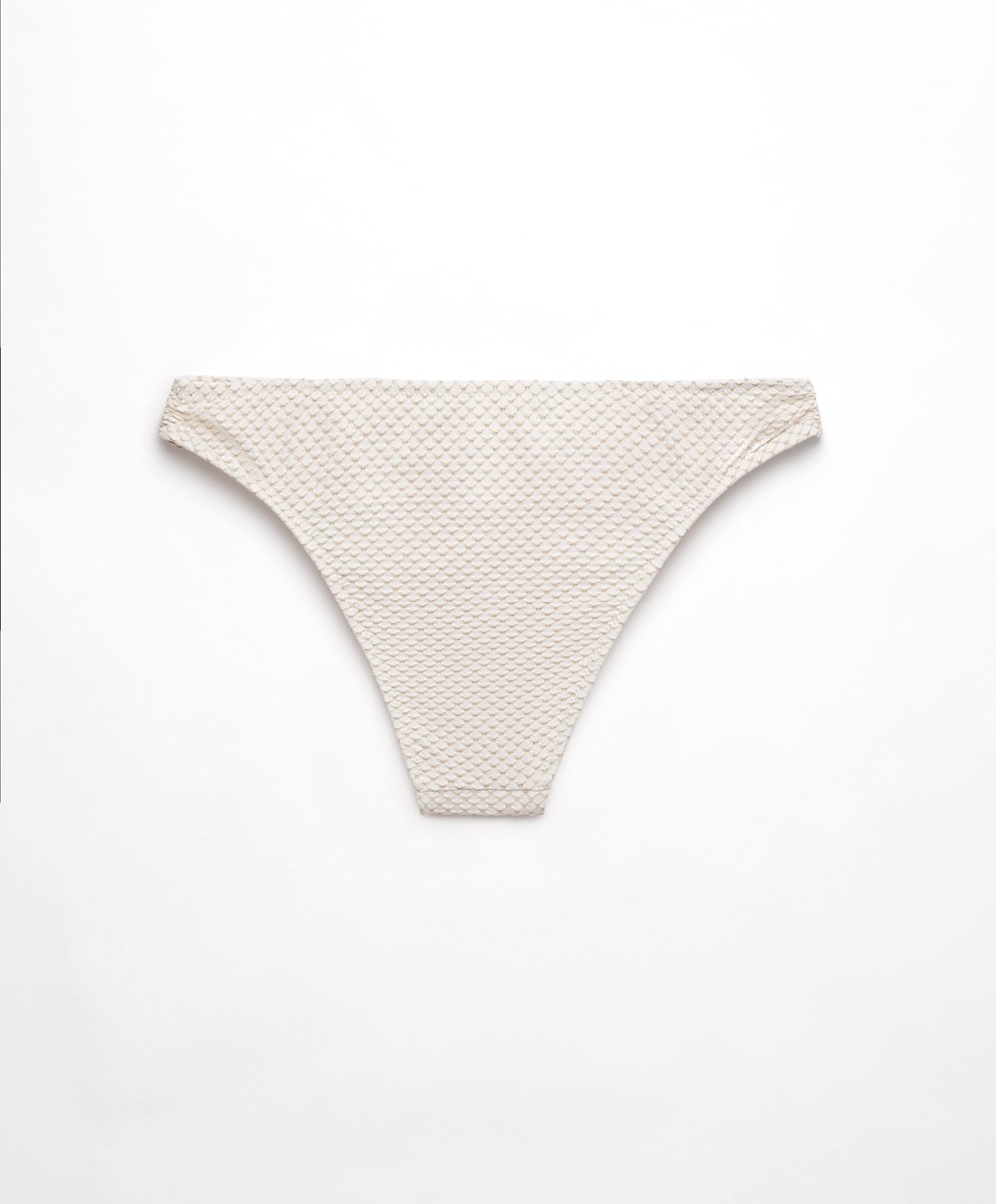 Oysho Mid-rise Bikini Briefs Hvite | BIFQ61479