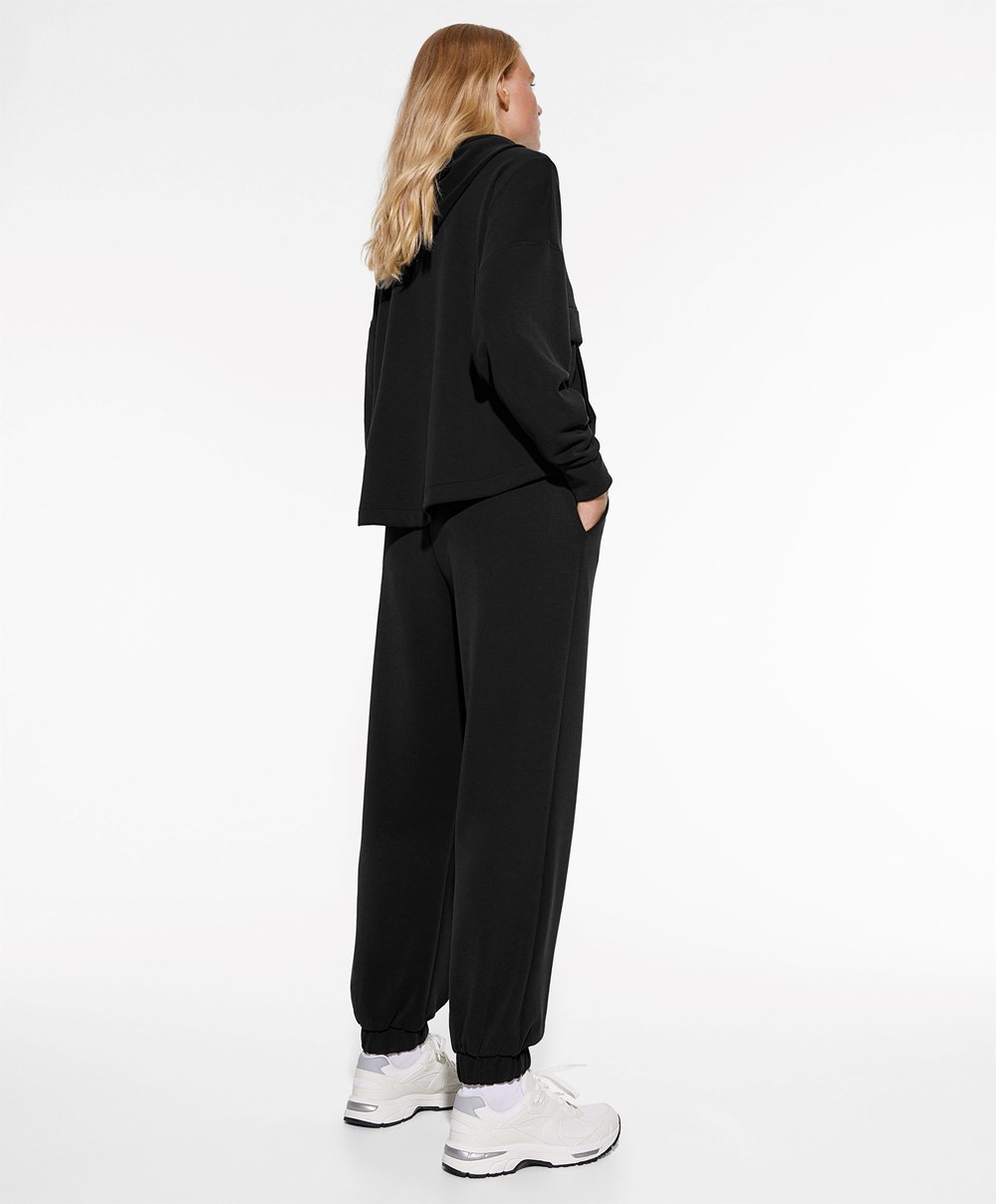 Oysho Modal Jogger Total Look Svarte | ETVJ19405