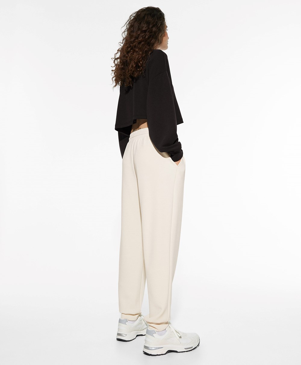 Oysho Modal Joggers Stone | SREA60134