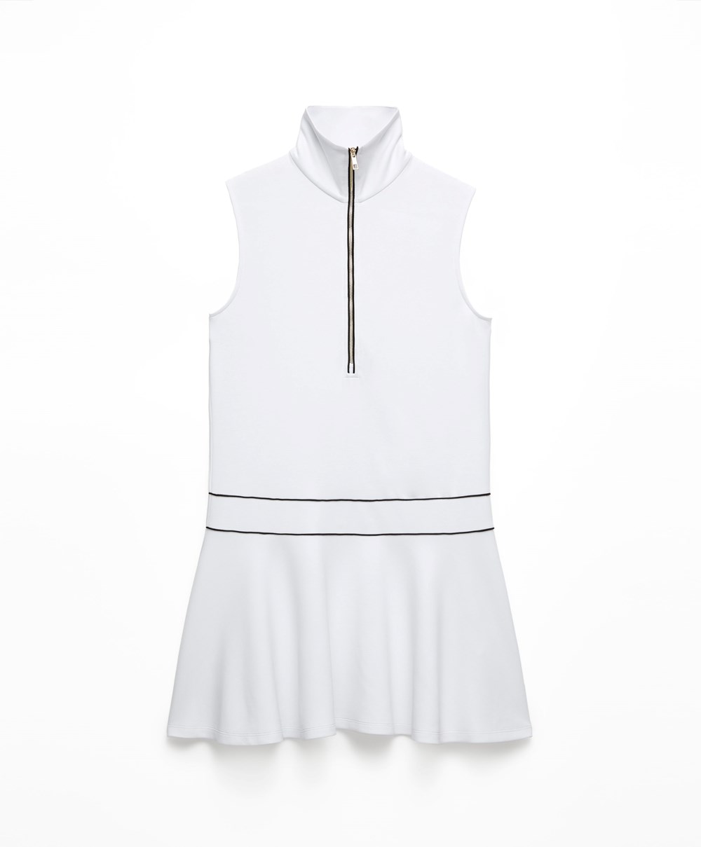 Oysho Modal Polo-collar Kjoler Hvite | FVYT28704