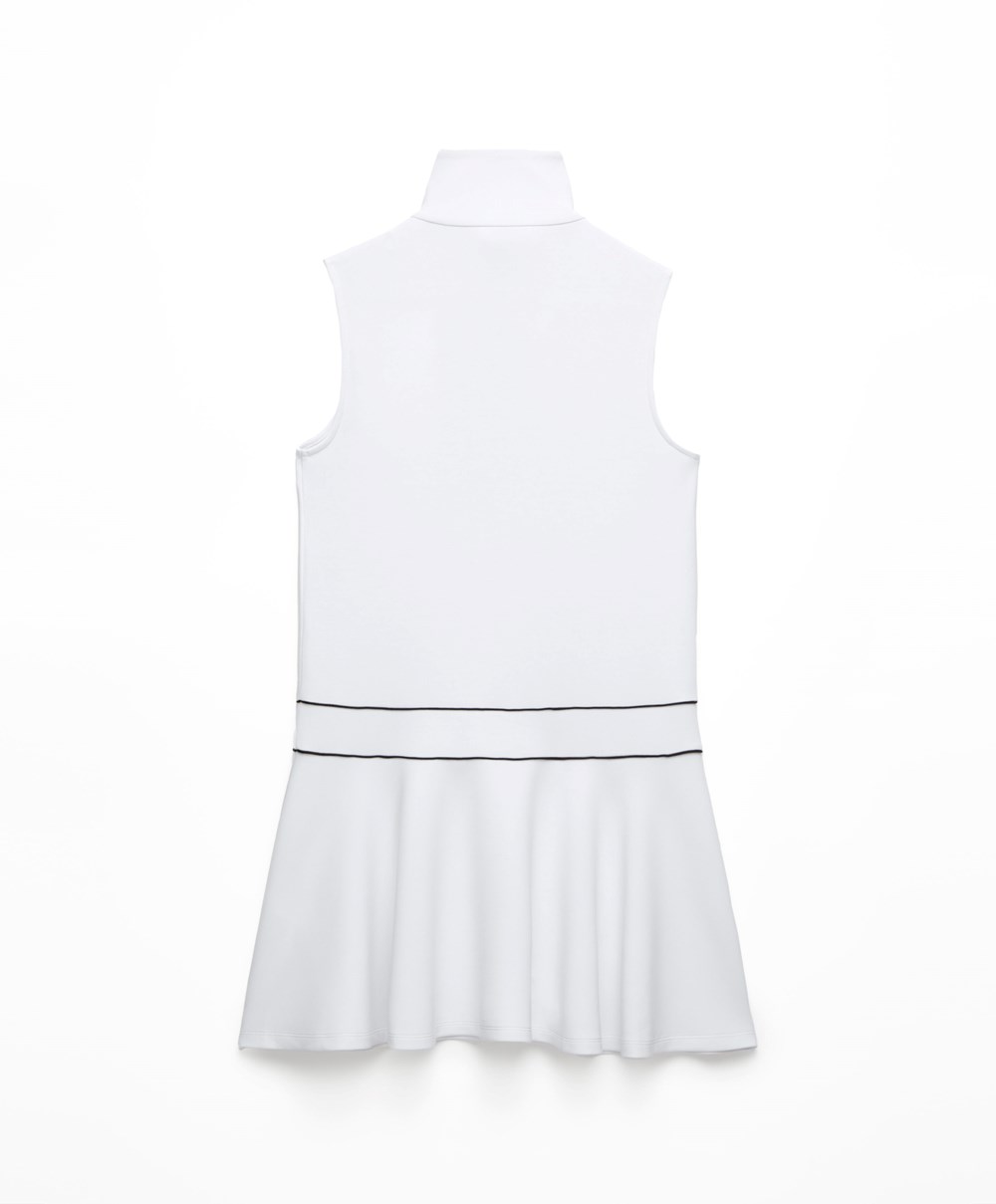 Oysho Modal Polo-collar Kjoler Hvite | FVYT28704