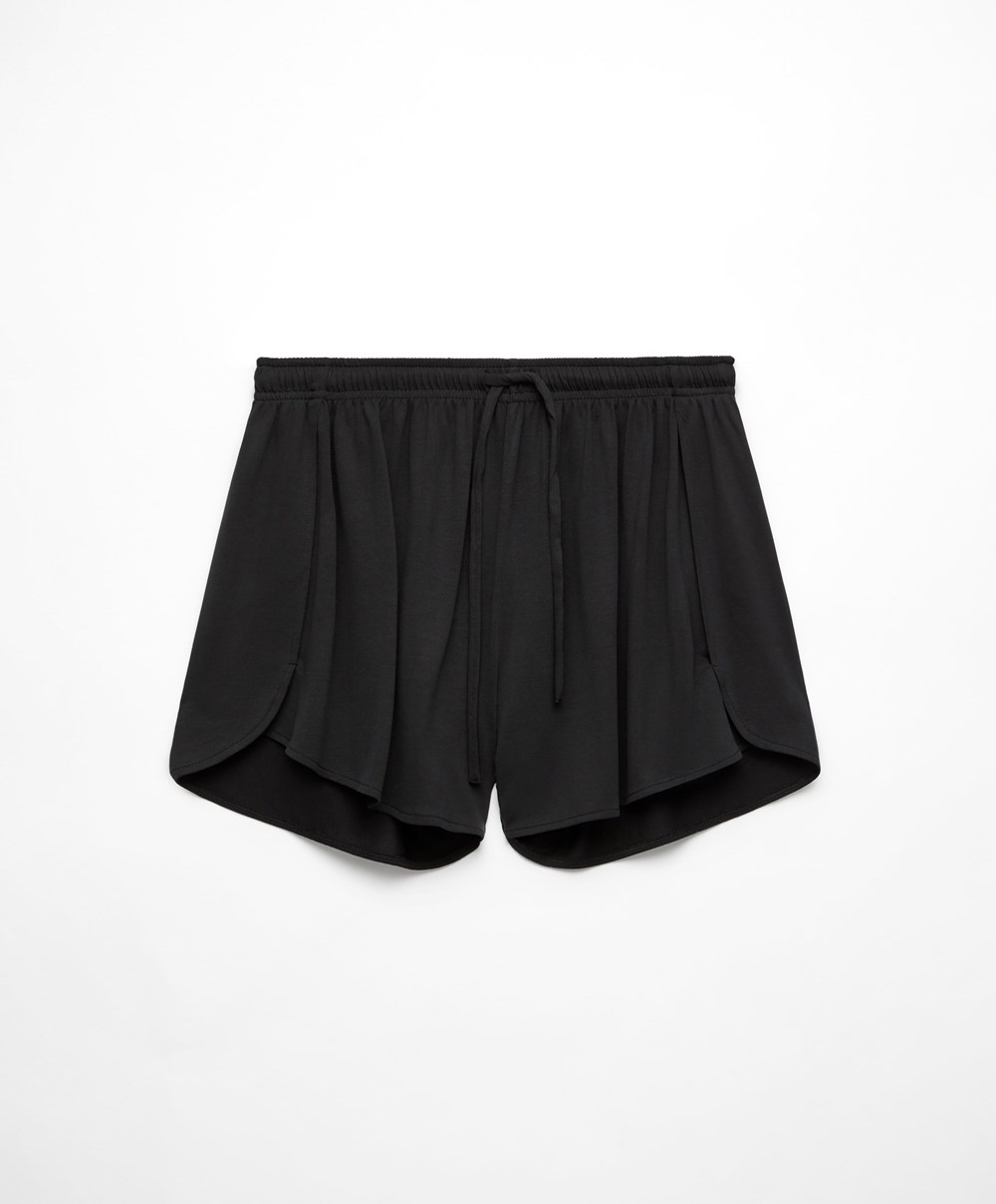 Oysho Modal Shorts Svarte | GKMZ14879