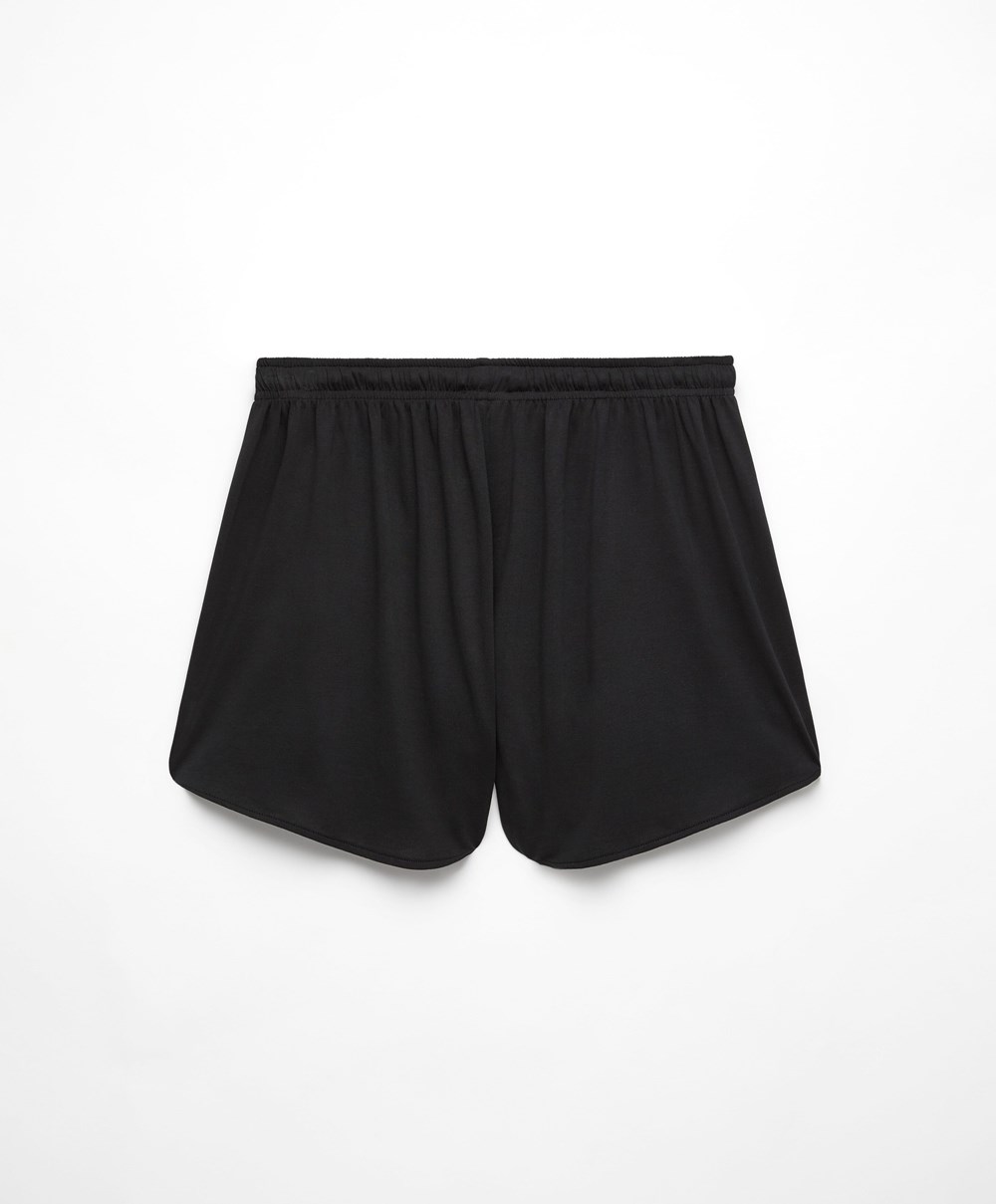 Oysho Modal Shorts Svarte | GKMZ14879