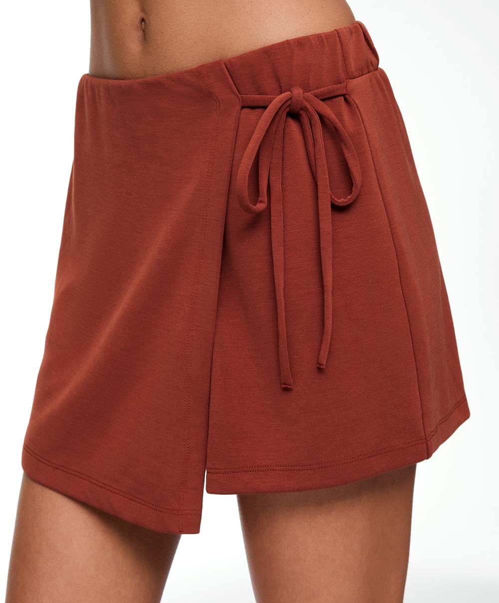 Oysho Modal Skort Brune | NOYS35614