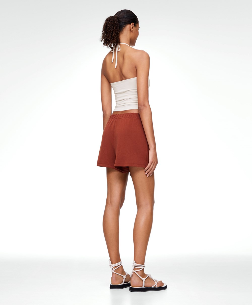 Oysho Modal Skort Brune | NOYS35614