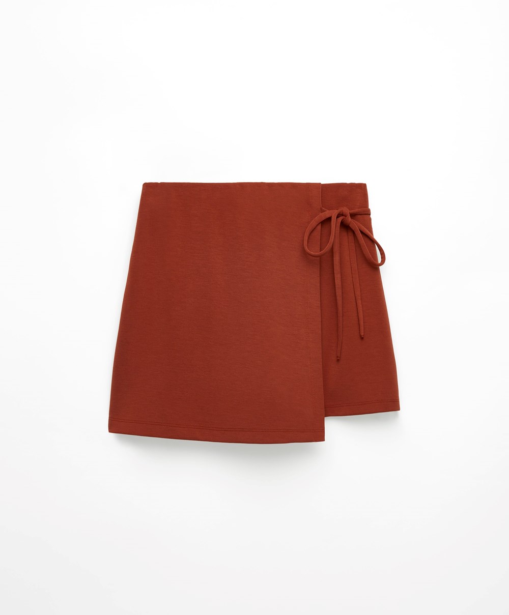 Oysho Modal Skort Brune | NOYS35614