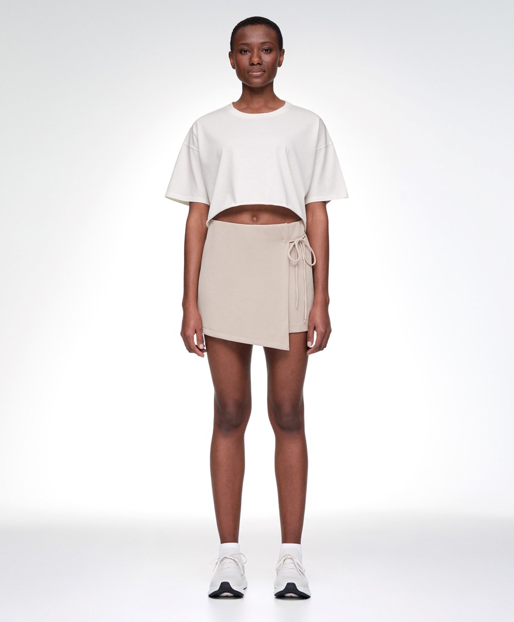 Oysho Modal Skort Oatmeal | MZCJ90215