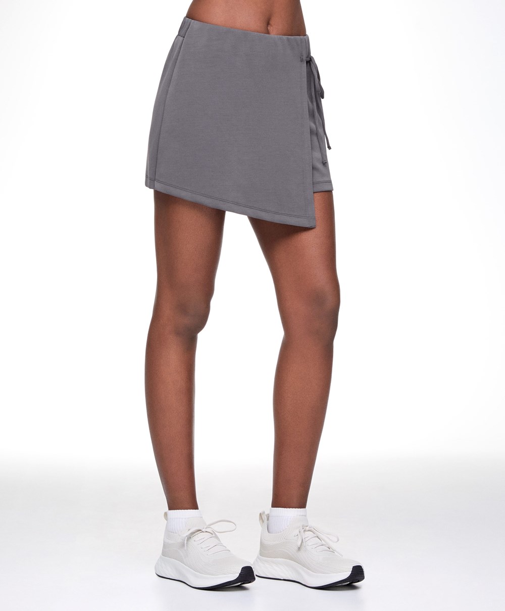 Oysho Modal Skort Purple-grey | HIOE60724