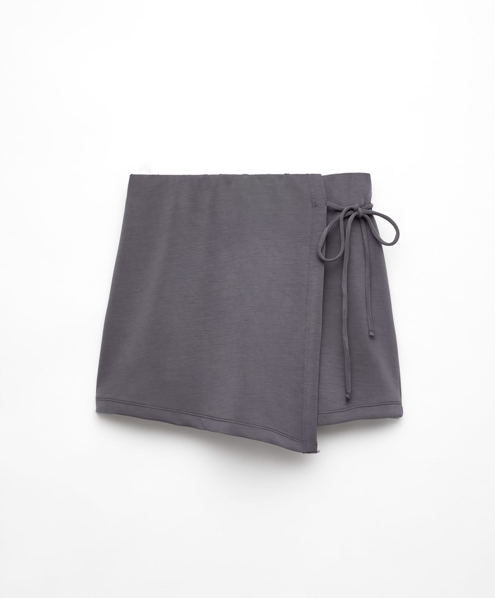 Oysho Modal Skort Purple-grey | HIOE60724