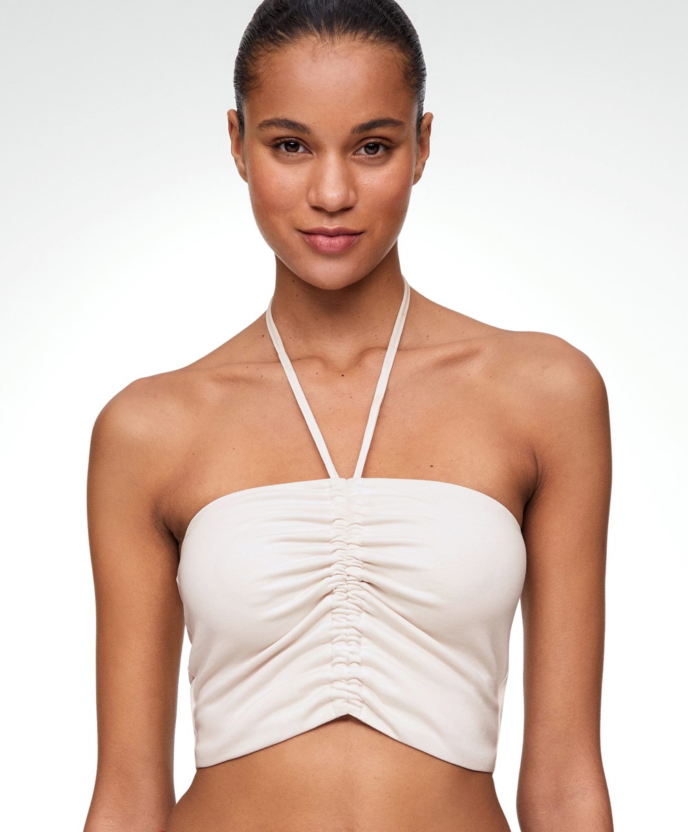 Oysho Modal Strappy Top Stone | QCID98716