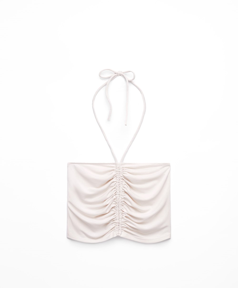 Oysho Modal Strappy Top Stone | QCID98716