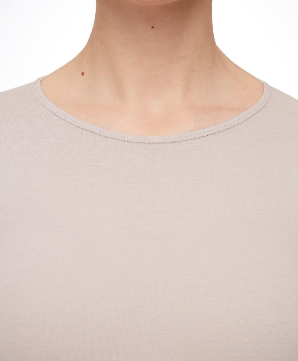 Oysho Outlast® Thermal Body Pale Taupe | CQGN60273