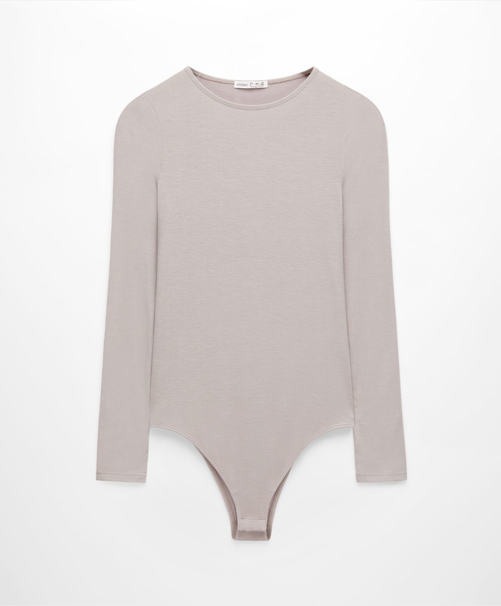 Oysho Outlast® Thermal Body Pale Taupe | CQGN60273