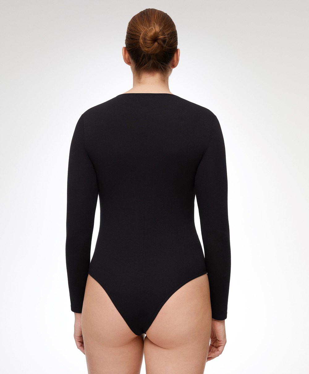 Oysho Outlast® Thermal Body Svarte | XIUW75681