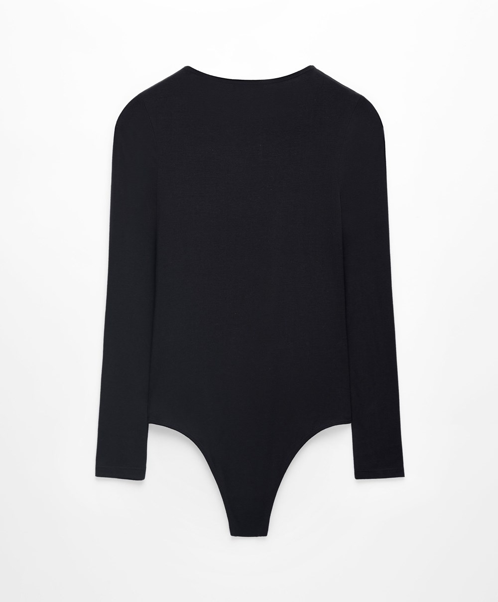 Oysho Outlast® Thermal Body Svarte | XIUW75681