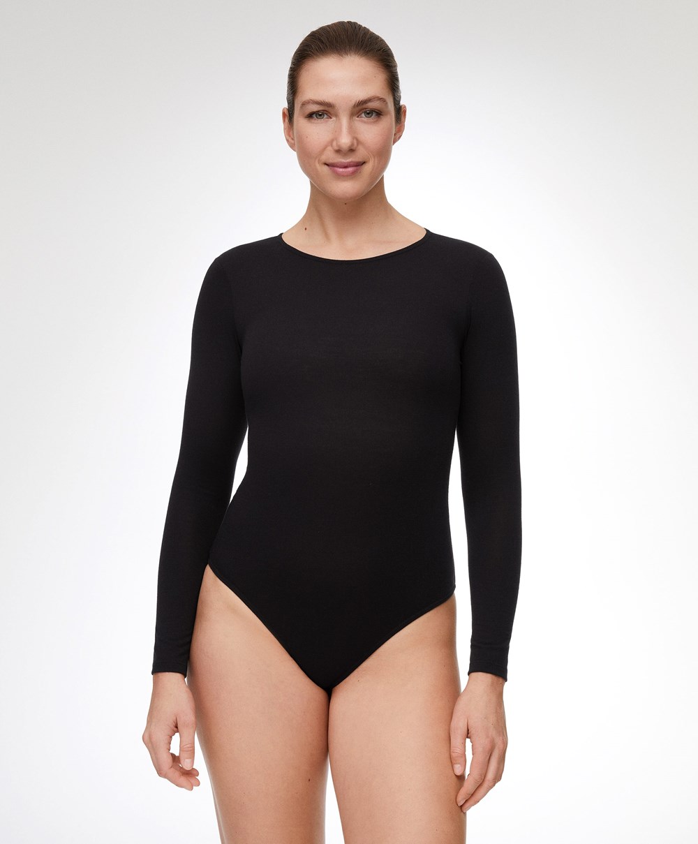 Oysho Outlast® Thermal Body Svarte | ZELS65379