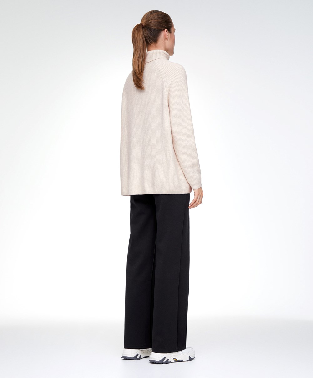 Oysho Oversized Turtleneck Genser Lyse | NJMW62587