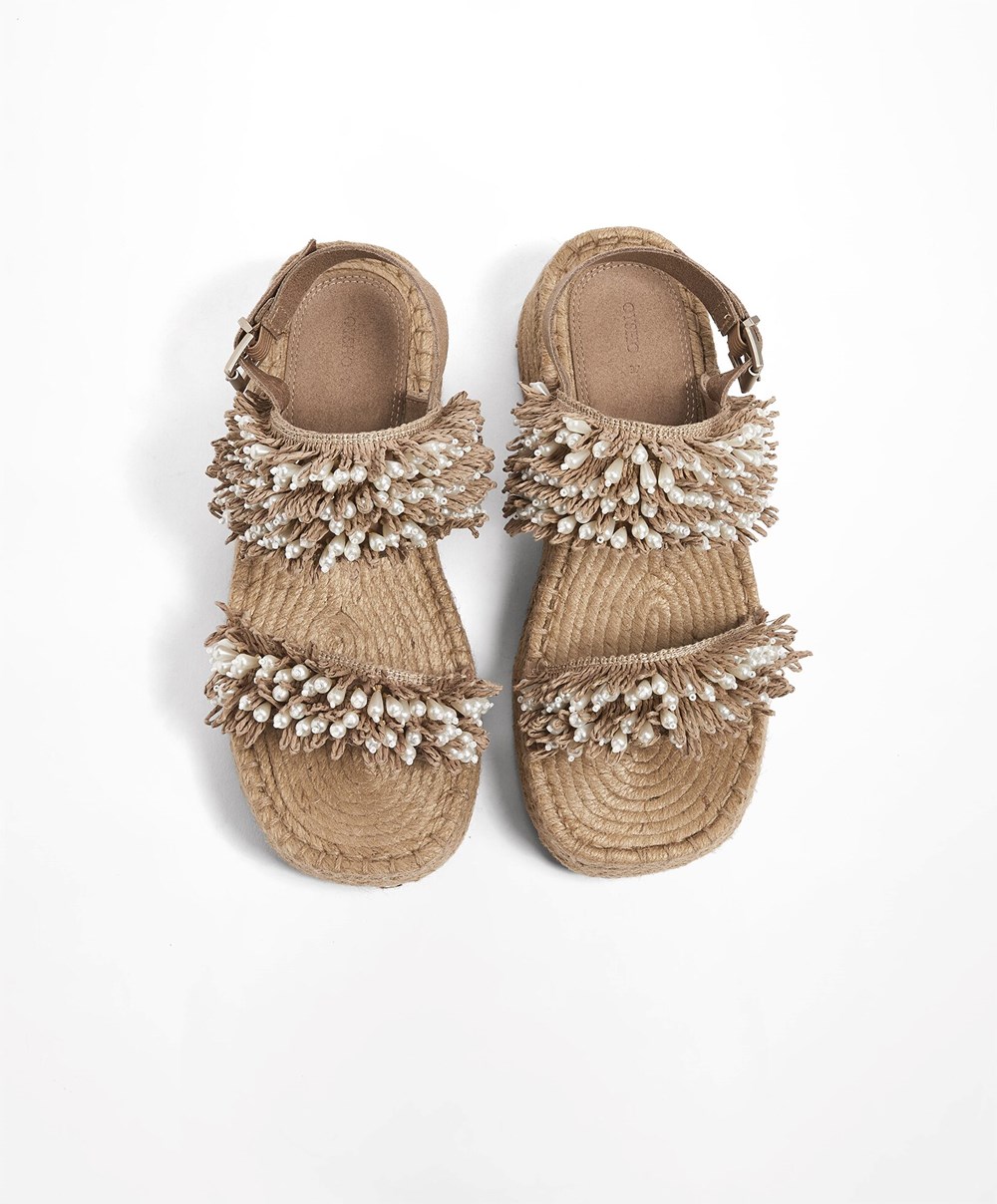 Oysho Pearl Wedges Brune | XYQM17082