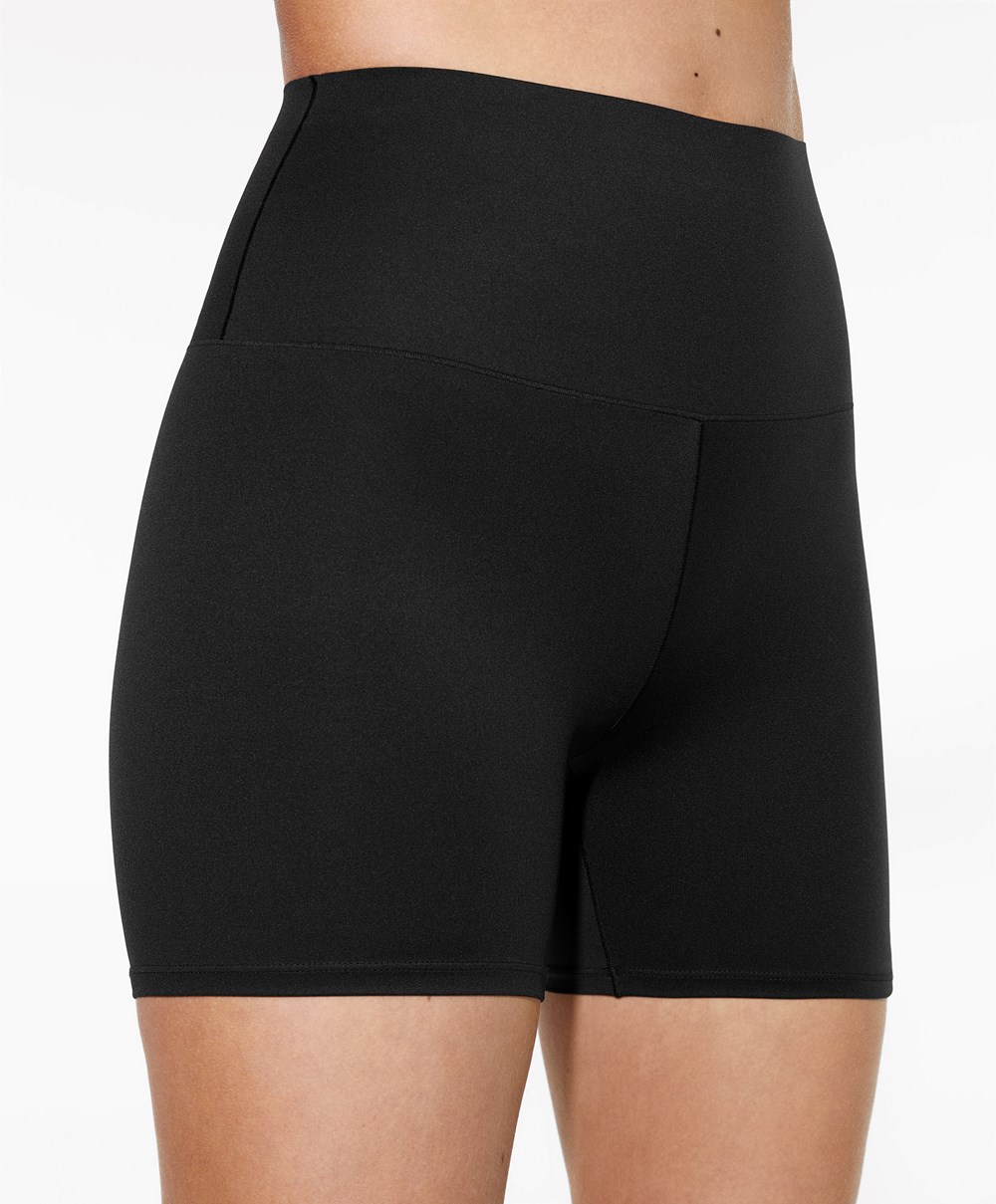 Oysho Perfect-adapt High-rise 10cm Hot Pant Svarte | YVNR93617