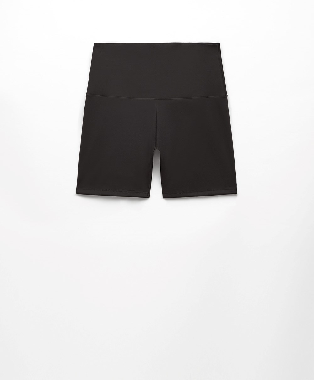 Oysho Perfect-adapt High-rise 10cm Hot Pant Svarte | YVNR93617