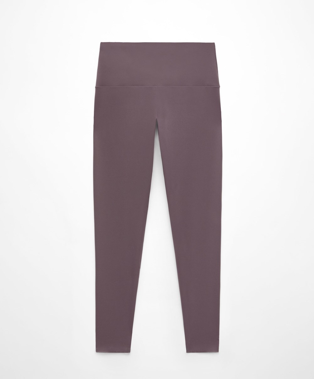 Oysho Perfect-adapt High-rise 65cm Ankle-length Leggings Grey-purple | PYVK73614