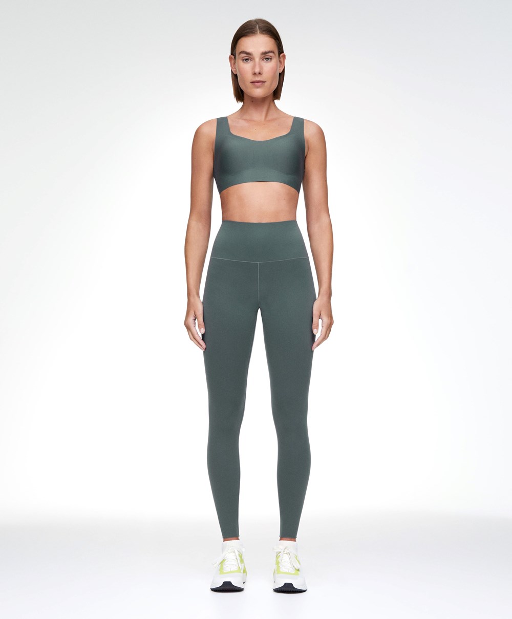 Oysho Perfect-adapt High-rise 65cm Ankle-length Leggings Mid Ocean | XAHI38470