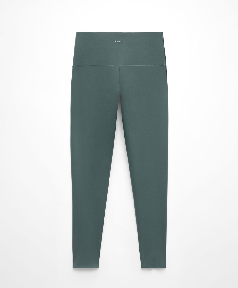 Oysho Perfect-adapt High-rise 65cm Ankle-length Leggings Mid Ocean | XAHI38470