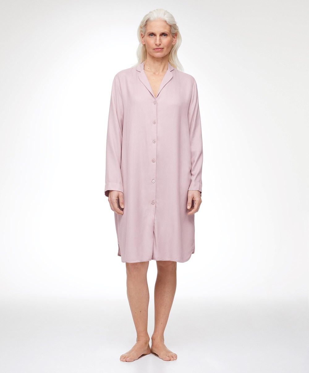 Oysho Piping Nightshirt Rosa | MRCI45967