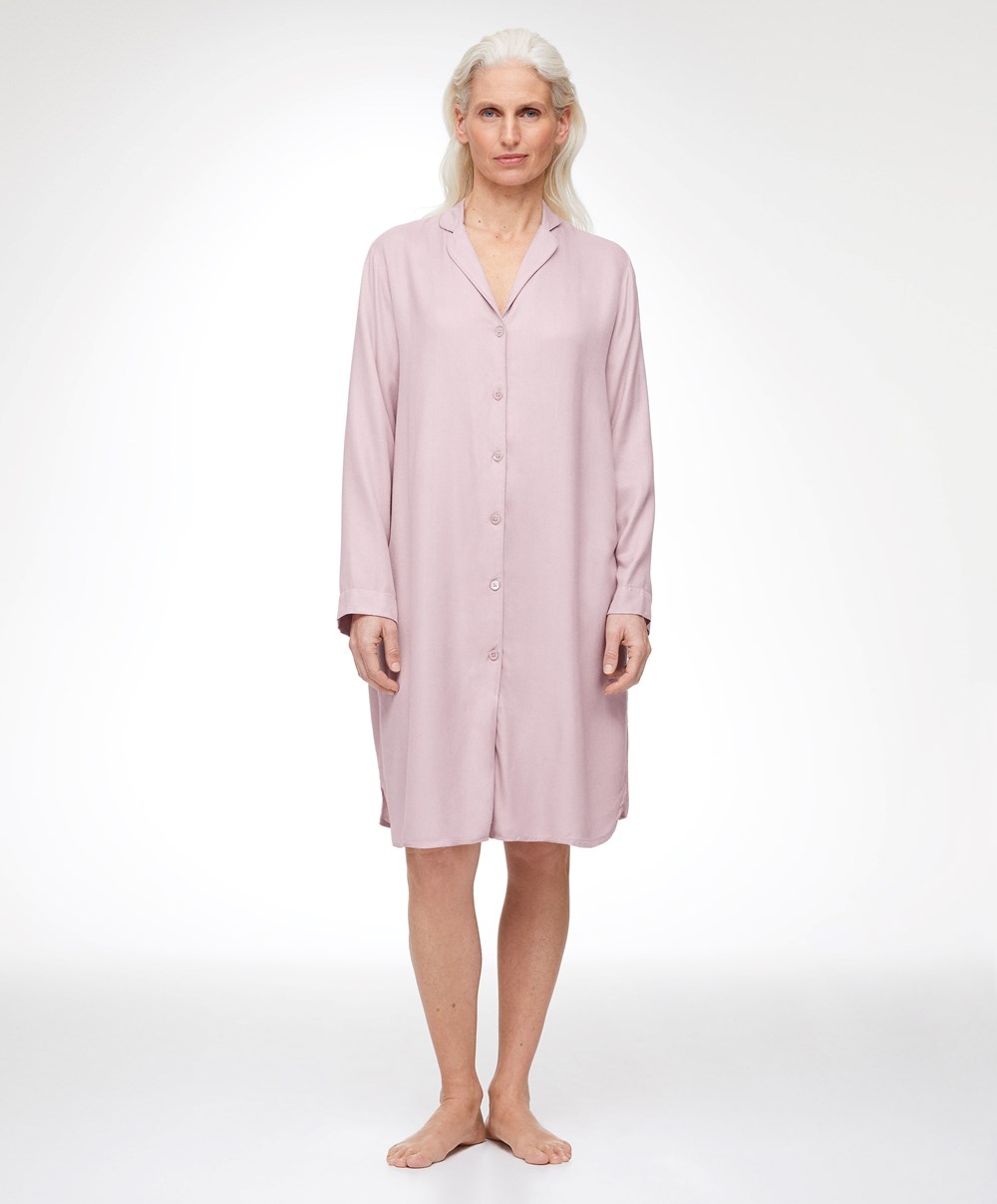 Oysho Piping Nightshirt Rosa | WSAV28439