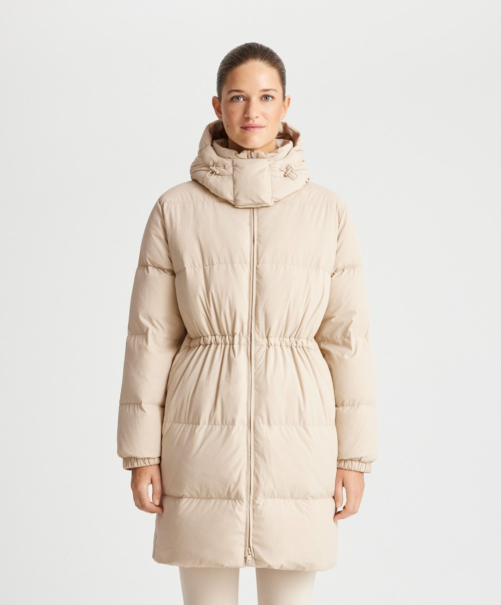 Oysho Polstret Down Jacket Beige | QUXA13692