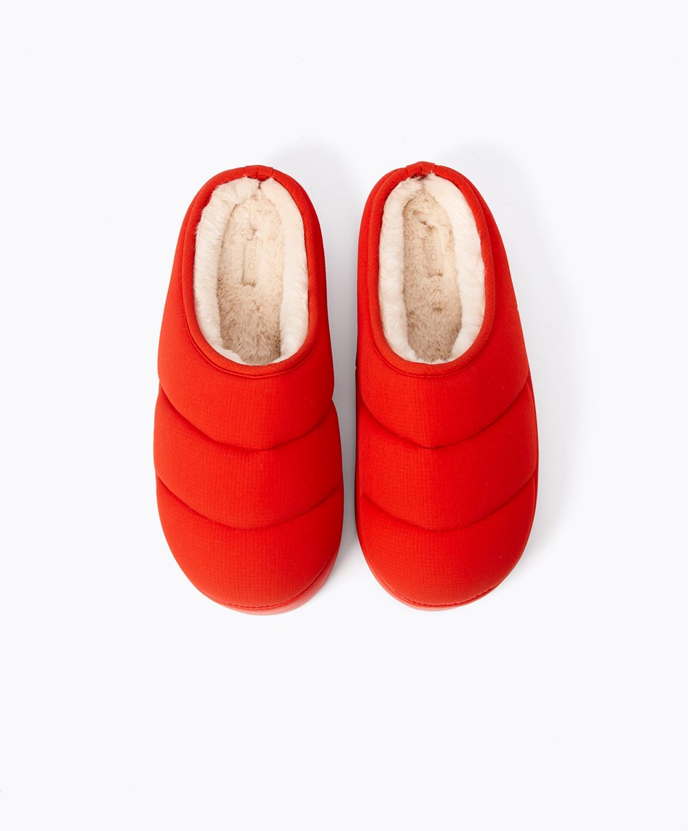 Oysho Polstret Nylon Slippers Oransje | GCWL74389