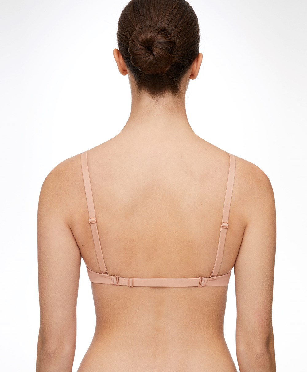 Oysho Polyamide Multiway Classic Bra Beige | EHIO96507