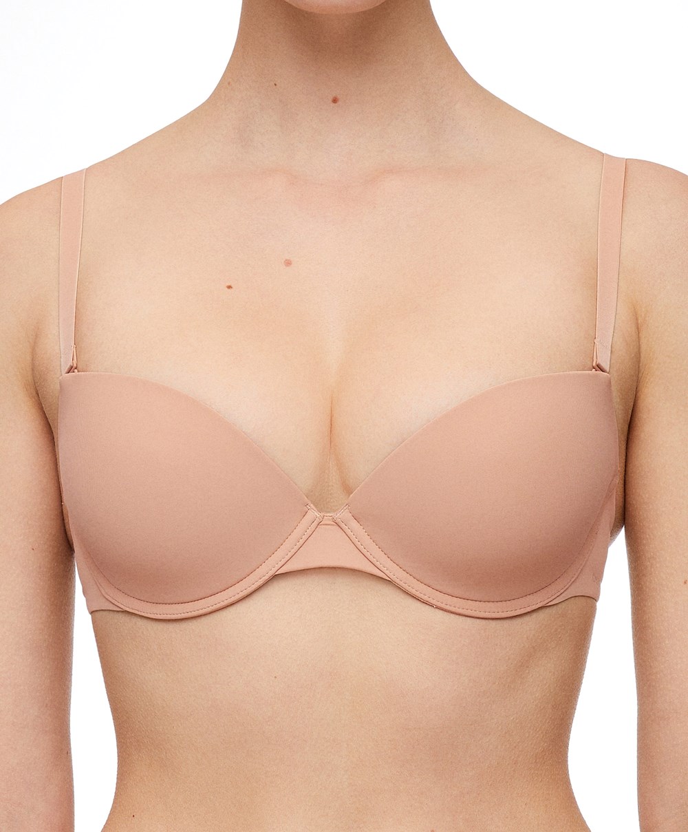 Oysho Polyamide Multiway Classic Bra Beige | EHIO96507